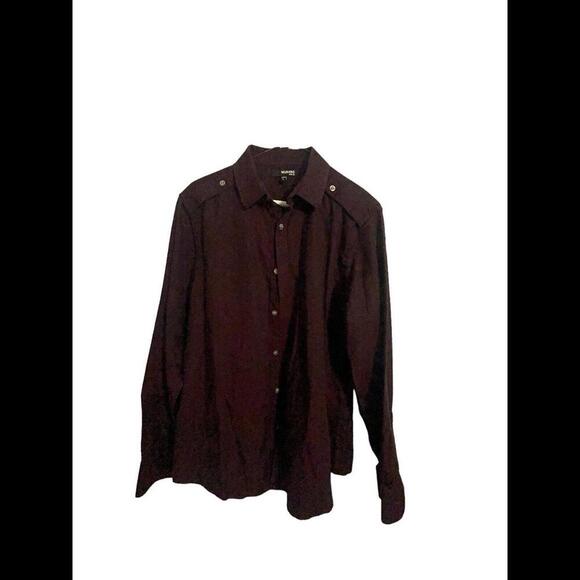 Murano Mens Large"Slim Fit" Long Sleeve Button Down Shirt - Picture 1 of 3